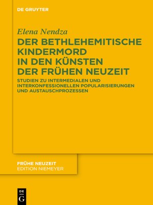 cover image of Der Bethlehemitische Kindermord in den Künsten der Frühen Neuzeit